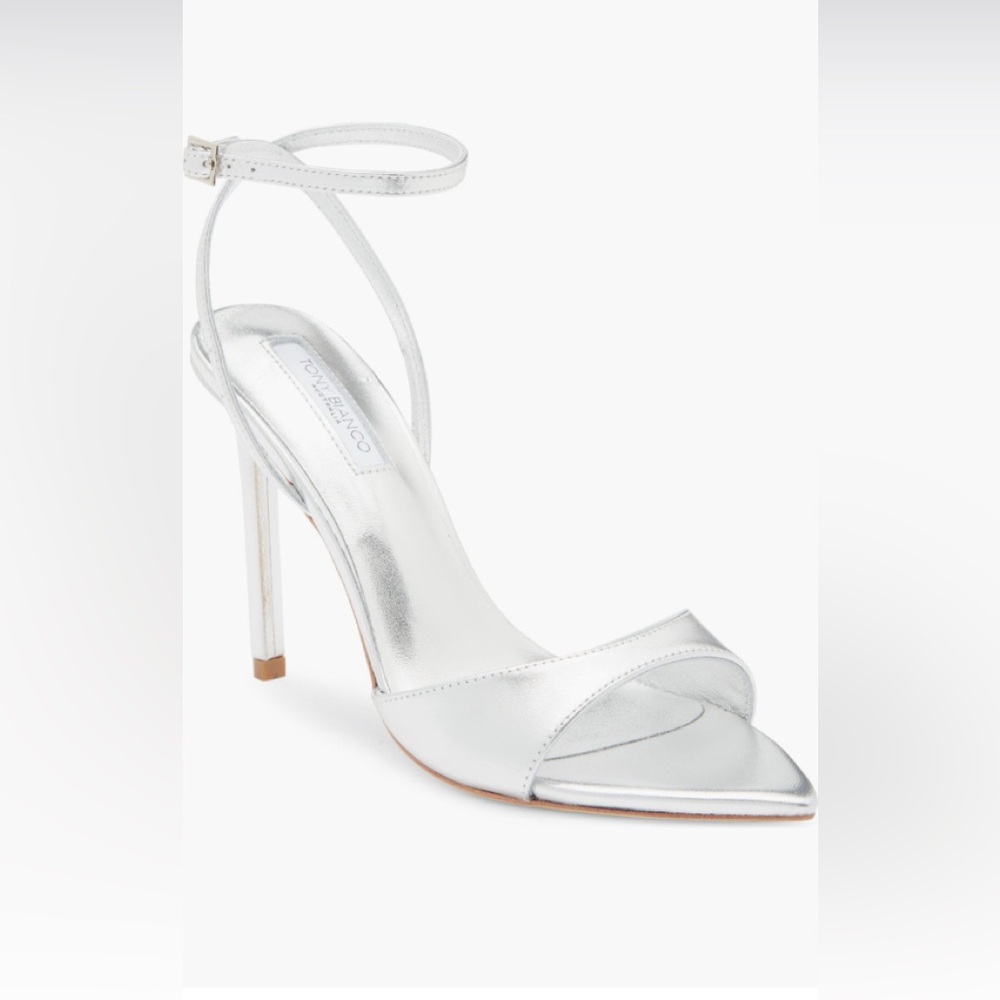 Tony Bianco Molly Silver Metallic Sandals 7.5